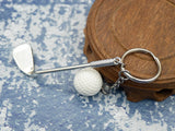 Golf Key Chain for Men Bag Car Pendant Keyrings Boys Sports Key Rings Trinket