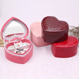 Heart-shaped Jewelry Box Double-layer Organizer