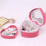 Heart-shaped Jewelry Box Double-layer Organizer