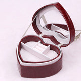 Heart-shaped Jewelry Box Double-layer Organizer