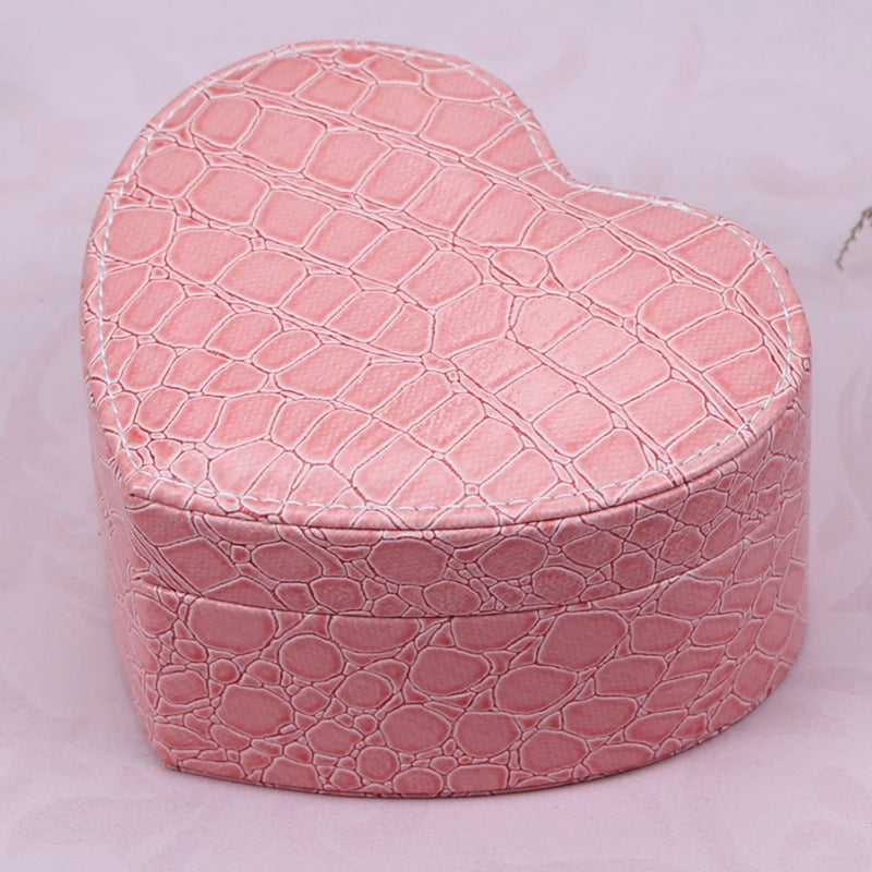 Heart-shaped Jewelry Box Double-layer Organizer