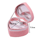 Heart-shaped Jewelry Box Double-layer Organizer