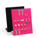 60-Hole Suede Earring Stand Jewelry Organizer