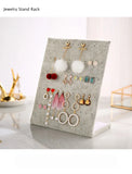 60-Hole Suede Earring Stand Jewelry Organizer