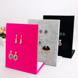 60-Hole Suede Earring Stand Jewelry Organizer