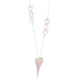 Heart Necklace Suspension Pendant Vintage Collares Jewelry for Women