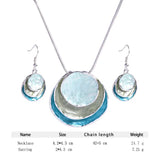 Layered Choker Necklace for Women Circular Design Christmas Jewelry