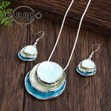Layered Choker Necklace for Women Circular Design Christmas Jewelry
