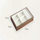 Wooden Jewelry Box for Earrings Bracelet Organizer