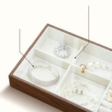 Wooden Jewelry Box for Earrings Bracelet Organizer