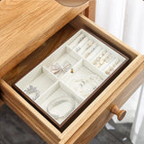 Wooden Jewelry Box for Earrings Bracelet Organizer