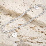 Enamel Heart Bracelet S925 Sterling Silver Jewelry for Girlfriend