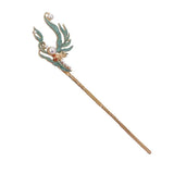 Pearl Tiara Tassel Enamel Hair Jewelry for Ladies