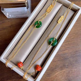 Hetian Chalcedony Adjustable Bracelet Retro Unique Ancient Craftsmanship Female