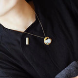 Natural Hetian Chalcedony Pendant Necklace Chinese Retro Craft Small Gourd