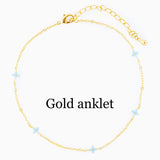 Flower Anklet Copper Zircon Ankle Chain Women Girls Gift