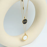 Vintage 11:11 Pendant Necklace Stainless Steel Digital Number Jewelry