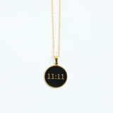 Vintage 11:11 Pendant Necklace Stainless Steel Digital Number Jewelry