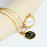 Vintage 11:11 Pendant Necklace Stainless Steel Digital Number Jewelry