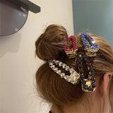 Zircon Hairpin Flash Diamond Love Light Duck Mouth Clip