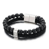 Men's Steel Cross Bracelet, Durable Religious Jewelry