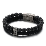 Men's Steel Cross Bracelet, Durable Religious Jewelry