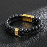 Men's Steel Cross Bracelet, Durable Religious Jewelry