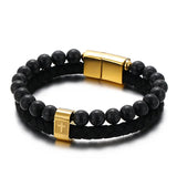 Men's Steel Cross Bracelet, Durable Religious Jewelry