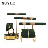 Metal T-Shaped Ring Storage Jewelry Display Rack
