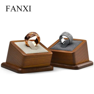 Solid Wood Square Ring Stand - Jewelry Display Stand