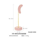 Moon-Shaped Metal Earring Display Stand