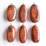 Natural Bloodstone Irregular Shape Pendants for Jewelry Making 12pcs/lot