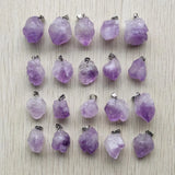 Amethyst Stone Pendants for Jewelry Making 20pcs/lot