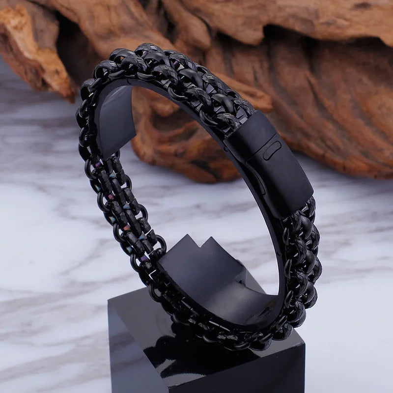 Titanium Men's Multi-Layer Bracelet