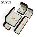 Luxurious PU Jewelry Box for Necklaces & Earrings