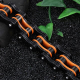 Titanium Steel Men's Chain Bracelet 8.5 inches