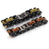 Titanium Steel Men's Chain Bracelet 8.5 inches