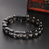 Red Bicycle Chain Punk Bracelet