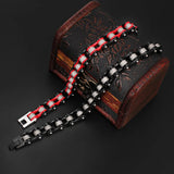 Red Bicycle Chain Punk Bracelet