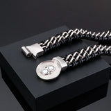 Animal Shape Leather Bracelet Stainless Steel Men's Bracelet