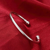 925 Sterling Silver Cuff Bracelets for Women Wedding Party