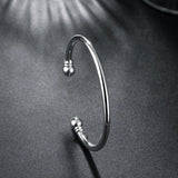 925 Sterling Silver Cuff Bracelets for Women Wedding Party