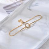 Zircon Crystal Bracelet for Girlfriends - Adjustable Pull Bracelet