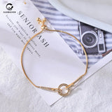 Zircon Crystal Bracelet for Girlfriends - Adjustable Pull Bracelet