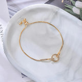 Zircon Crystal Bracelet for Girlfriends - Adjustable Pull Bracelet