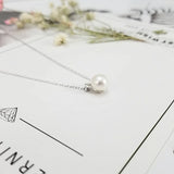 Sweet Pearl Pendant Necklace S925 Silver Jewelry