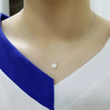 Sweet Pearl Pendant Necklace S925 Silver Jewelry