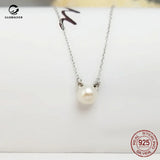 Sweet Pearl Pendant Necklace S925 Silver Jewelry