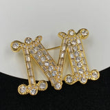 Letter Shaped Temperament Suit Jacket with Brooch