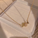 Light Candy Titanium Steel Pendant Necklace for Women